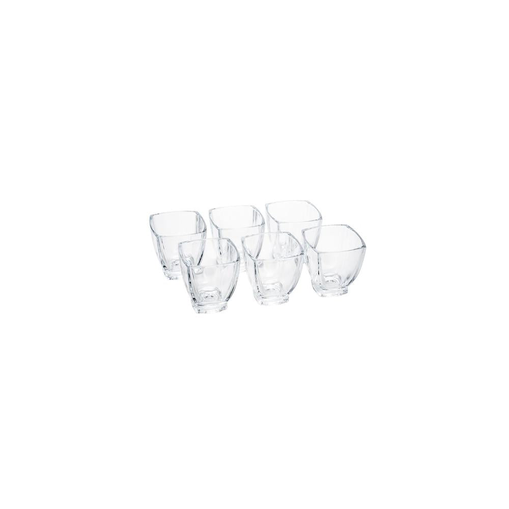 Conjunto com 6 copos cristal ecológico p/whisky Arezzo 320ml