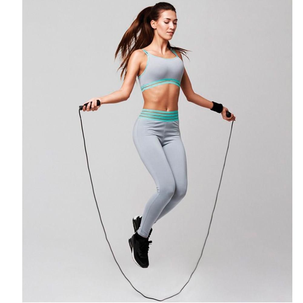 Kit esportivo c/ Bloco para praticar Yoga e Corda de Pular