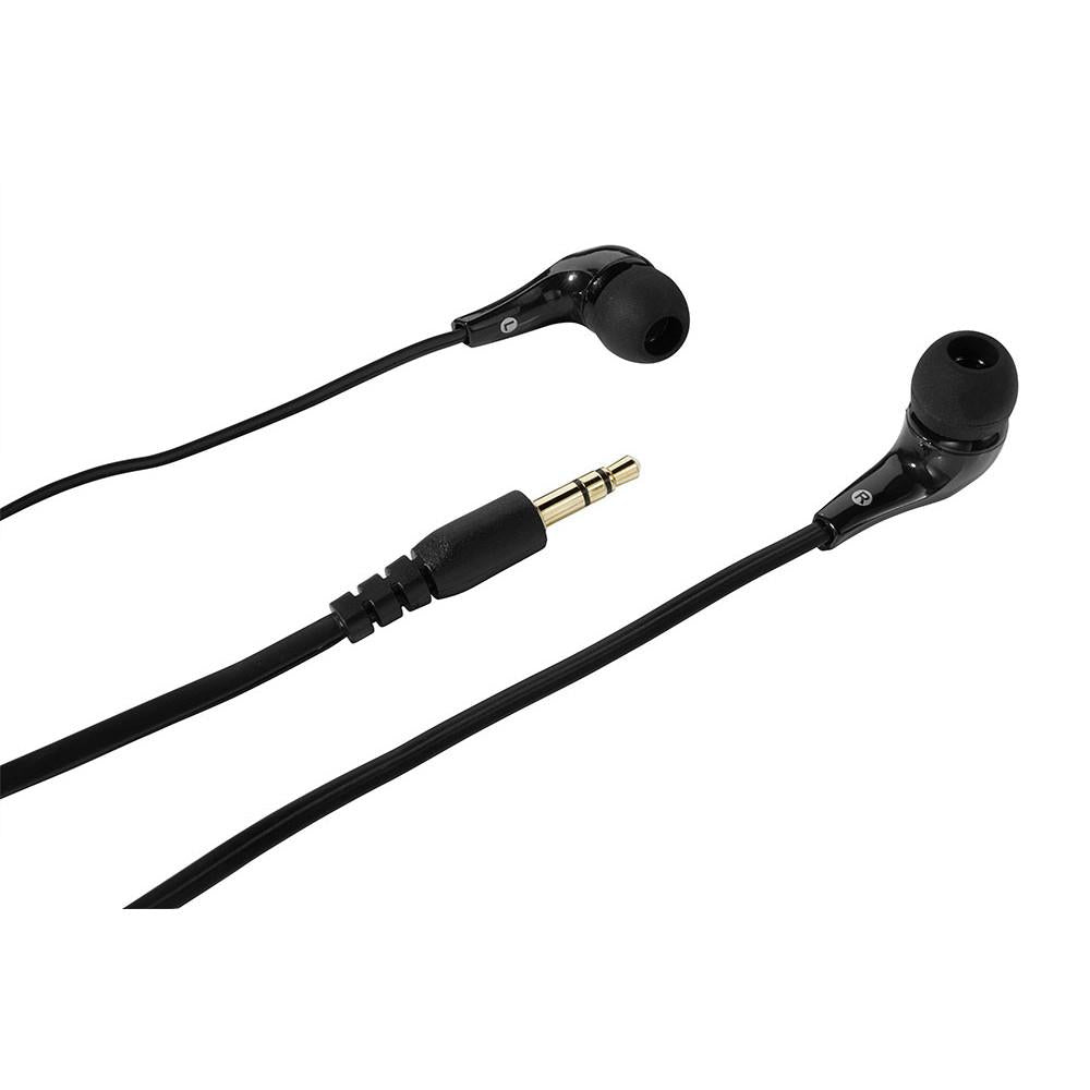 Fone de ouvido tipo earphone com plugs isolantes de ruído em gel para iPod, iPhone e MP3