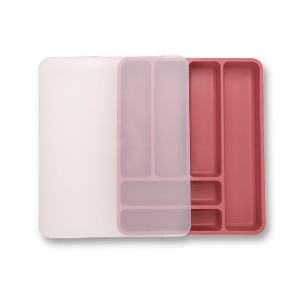 Faqueiro Itaparica + Organizador 32 peças - Rosa Malva