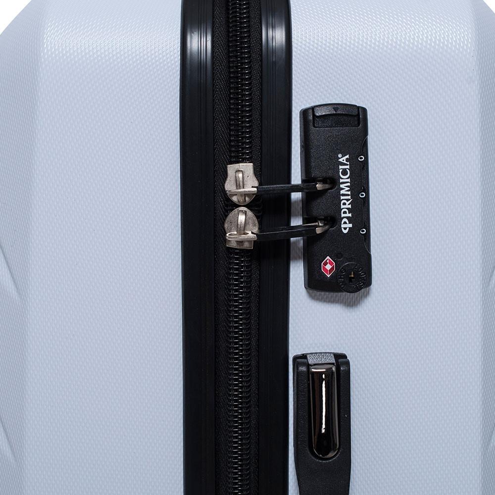 Mala viagem Primicia Ilhéus ABS Rodas 360° Grande - Branca