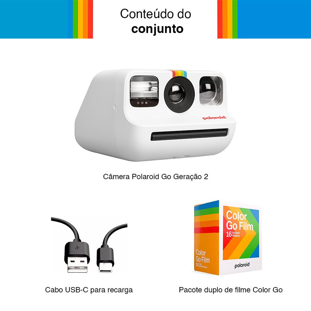 Câmera Instantânea Polaroid Go 2ª Geração Sustentável Com Filme Incluso