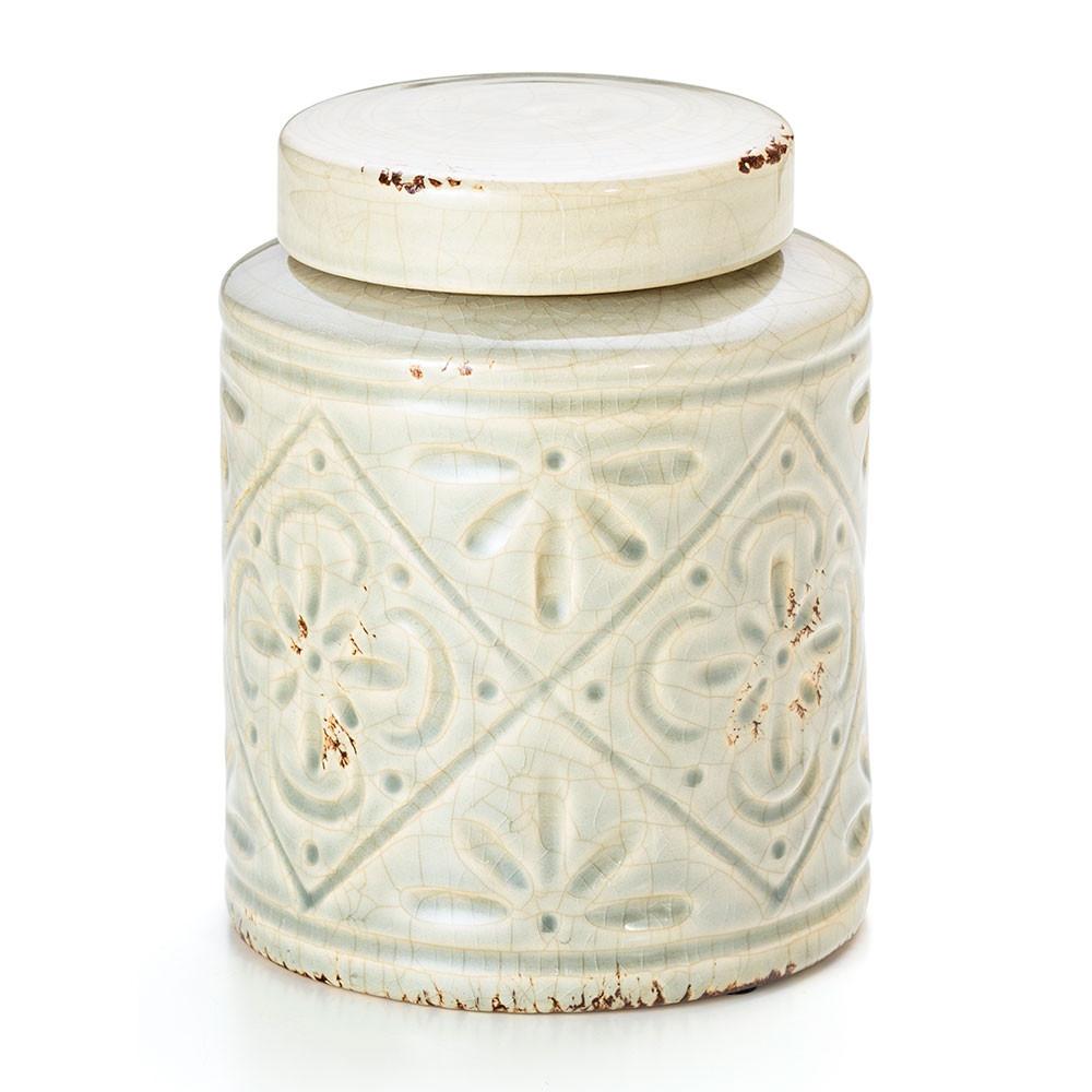 Pote Cinza 14,5 X 14,5 X 18 Cm