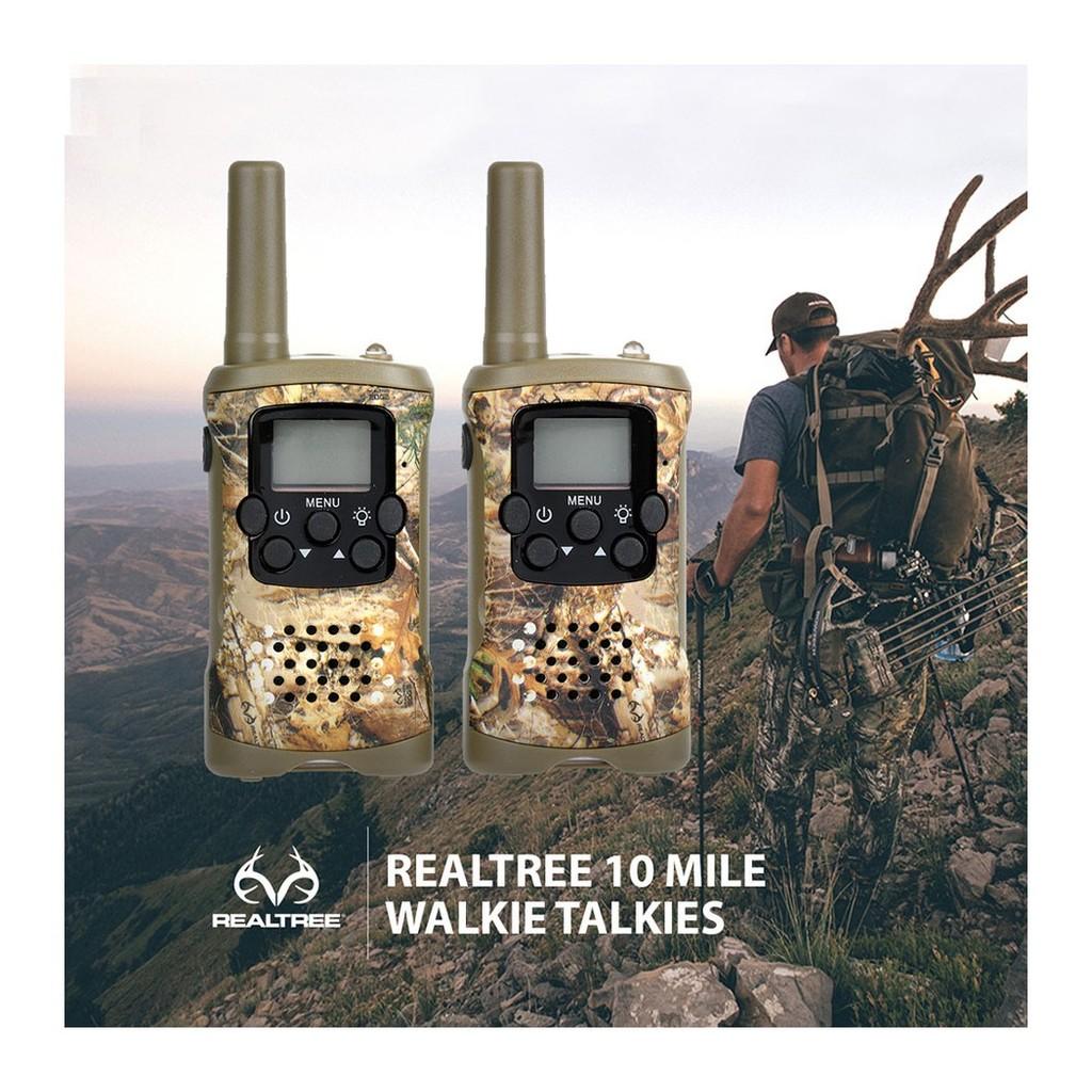Rádio com transmissão remota de áudio Realtree alcance até 16 km e resistente à respingos