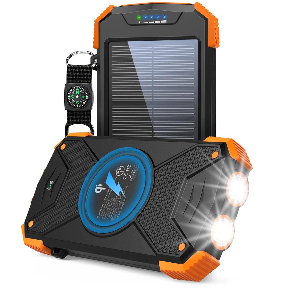 Power Bank Solar 10.000 mAh Para Até 3 Dispositivos Simultaneamente