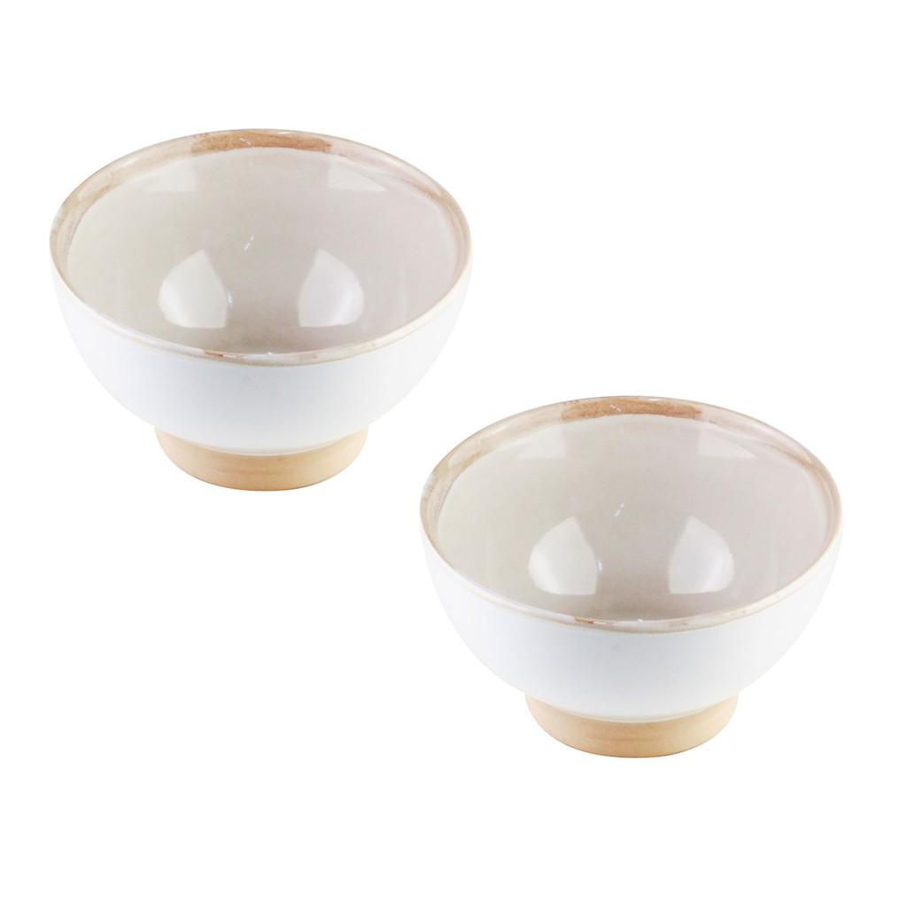 Conjunto de 2 Bowls de cerâmica Good Vibes 13 cm x 8 cm