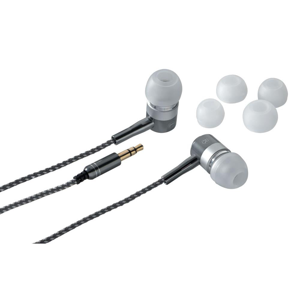 Fone de ouvido tipo earphone com isolador de ruído -Titanium