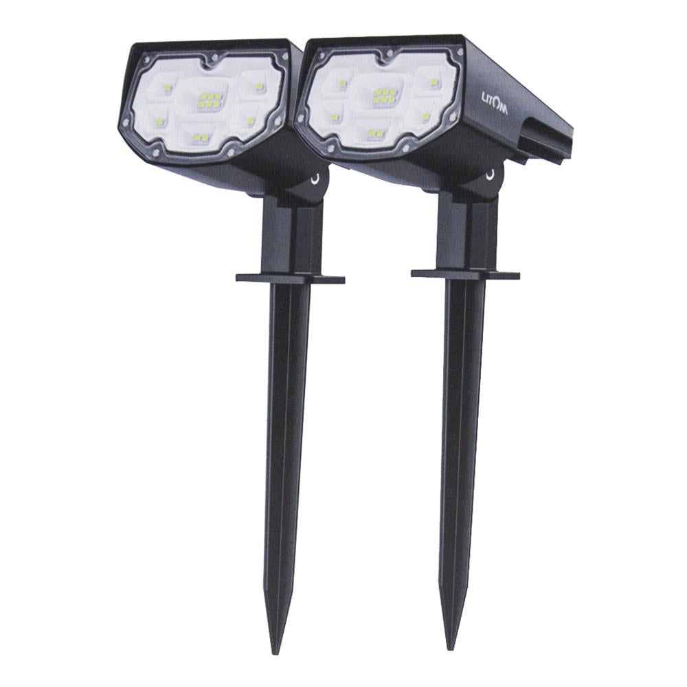 Conjunto 2 Luminárias LED LITOM X001-YKC69J energia Solar para uso externo