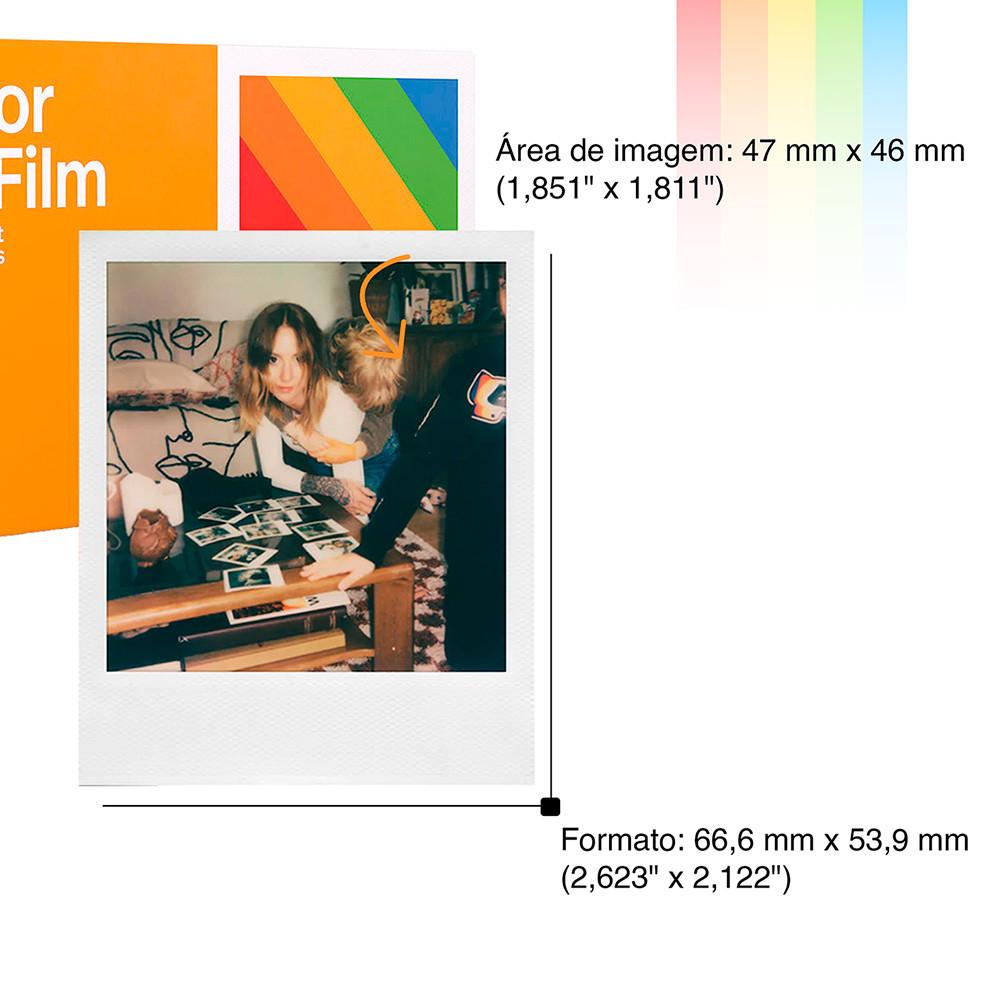 Pacote Filme Polaroid Go Color Moldura Branca Com 48 Fotos