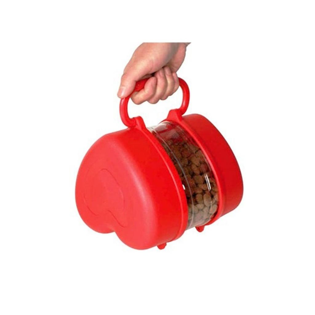 Kit Comedouro Para Viagem - Cães E Gatos