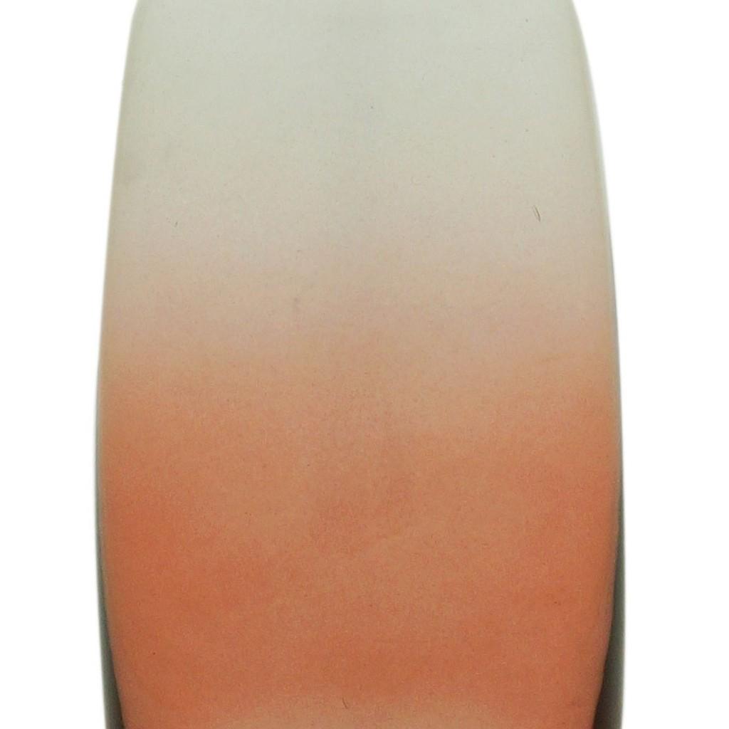 Vaso Ombré de Vidro Transparente em Degradê cor Coral 8 cm x 17 cm