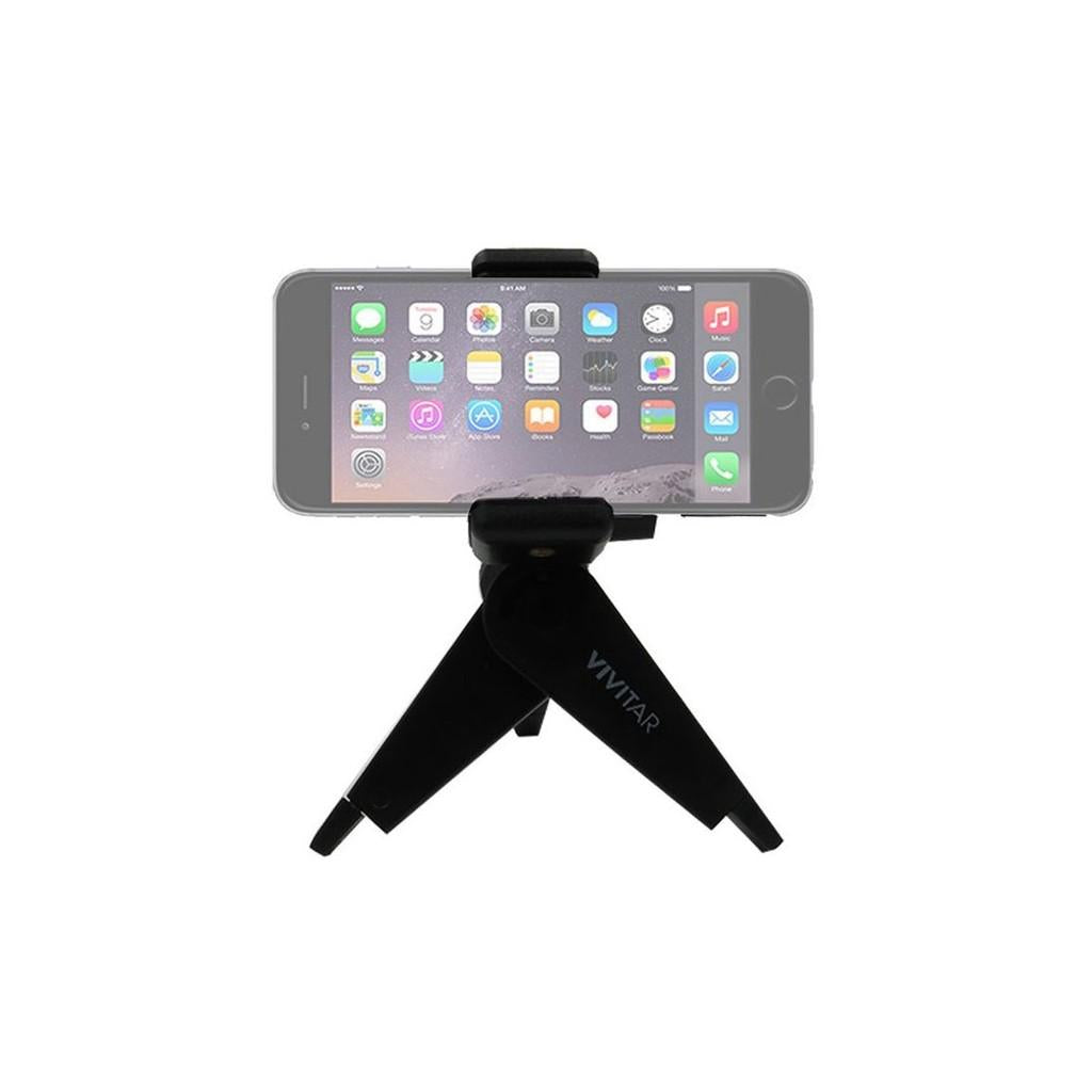 Tripé de Mesa/Grip de mão Selfie e Vídeo com adaptador p/ Smartphone