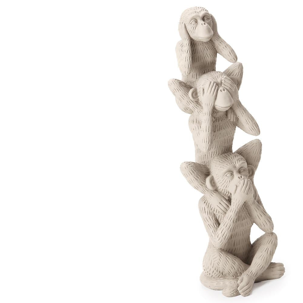 Escultura macacos em poliresina