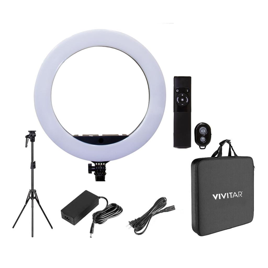 Ring Light de 18 polegadas 5.200 Lumens - Tripé + Suporte +Controle