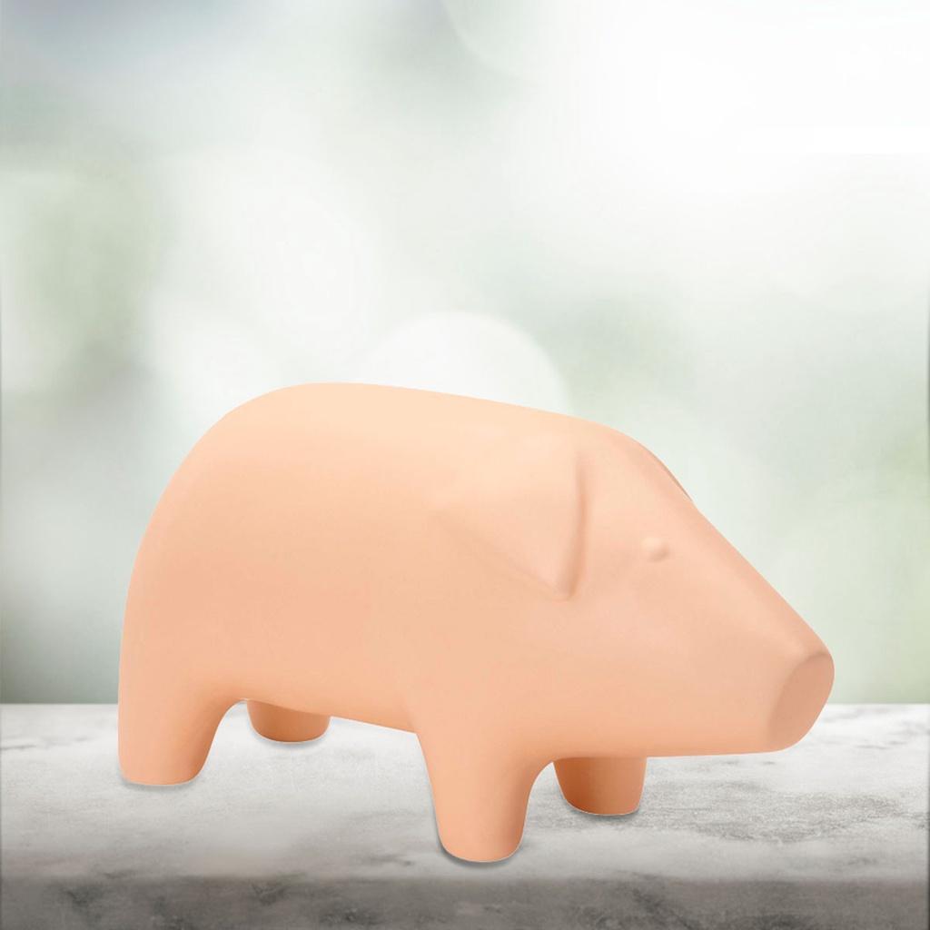 Escultura porco em cerâmica 9 x 7 cm
