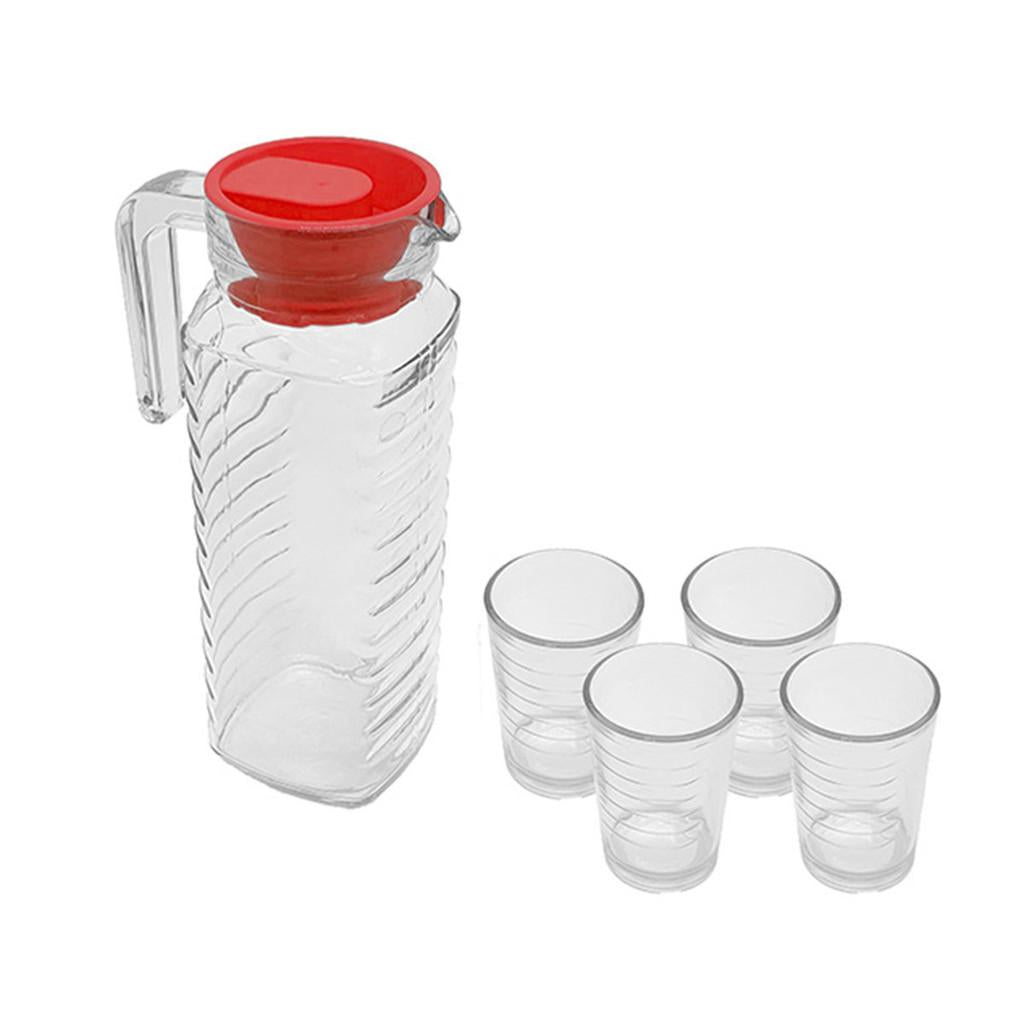 Jarra com copos New vidro 5 peças