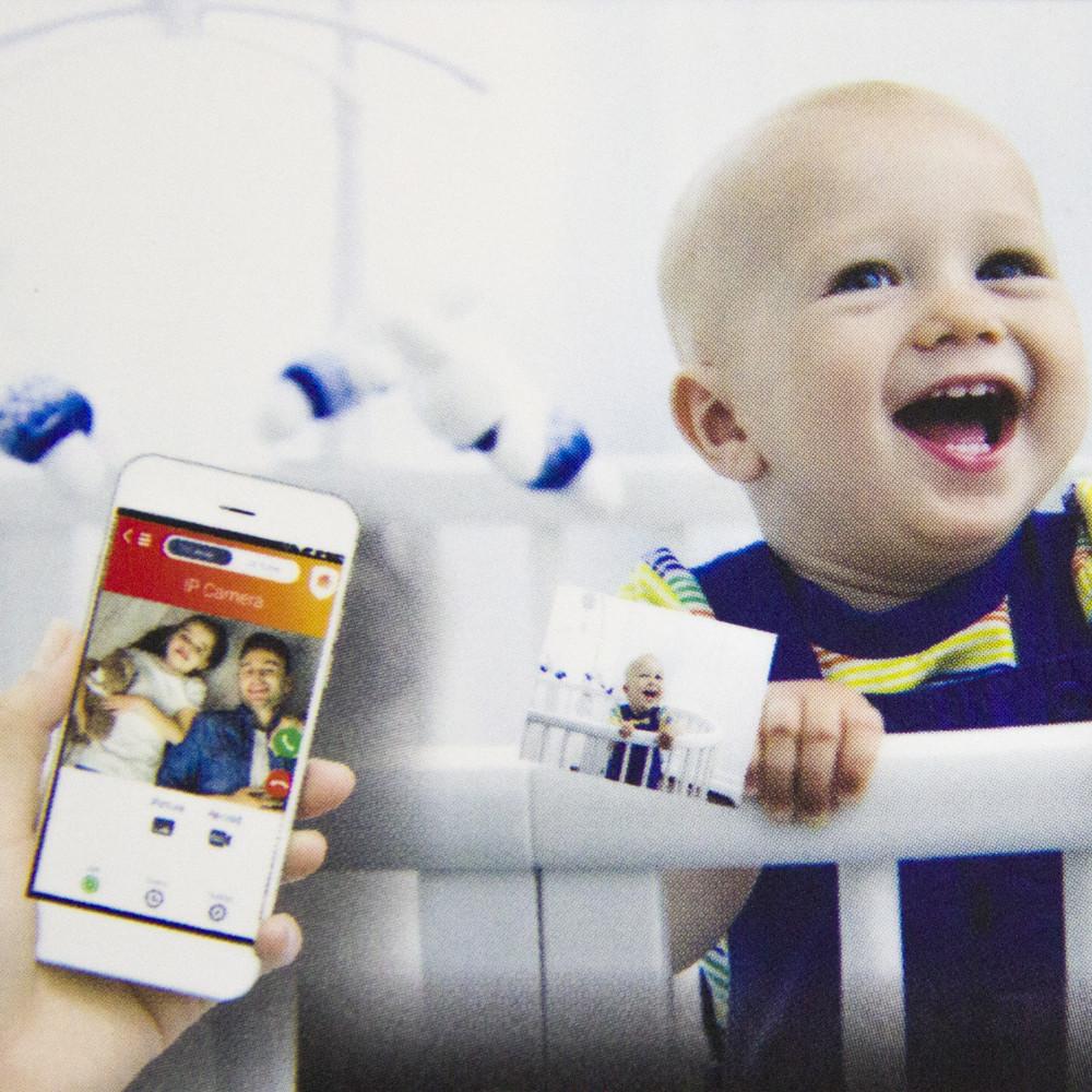 Babá eletrônica Vivitar Full HD com aplicativo Smart Home Security