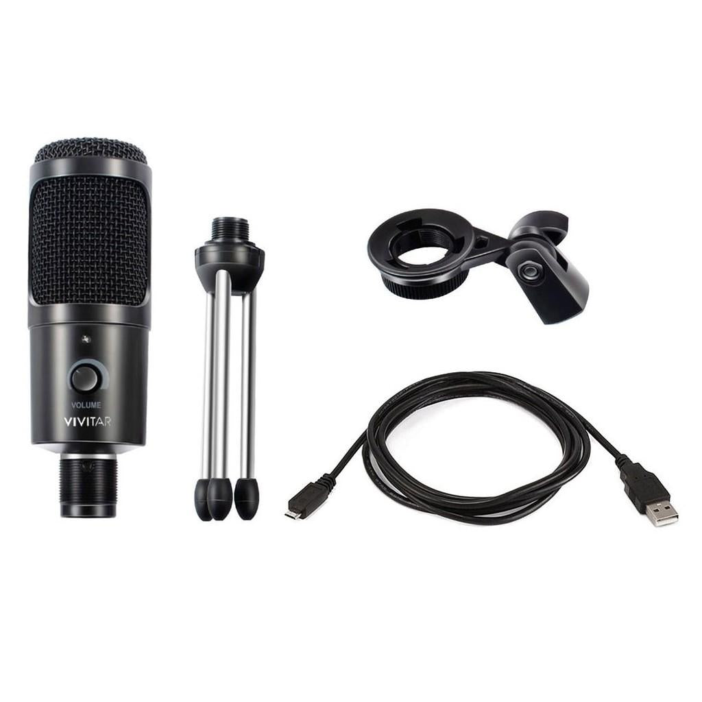 Microfone Condensador USB para estúdio de Som, PC, MAC e PS4