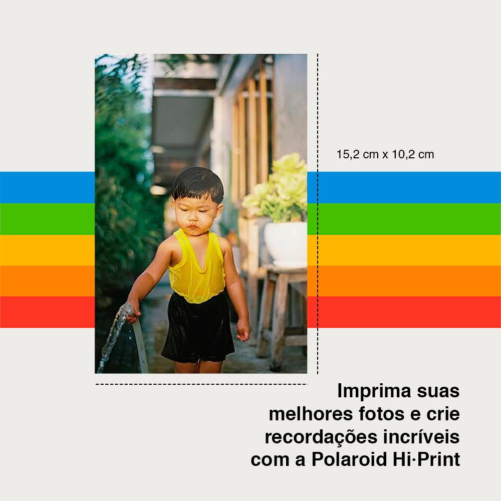 Folhas Para Impressões Polaroid Hi-Print 4x6 80 Folhas Cores Vibrantes