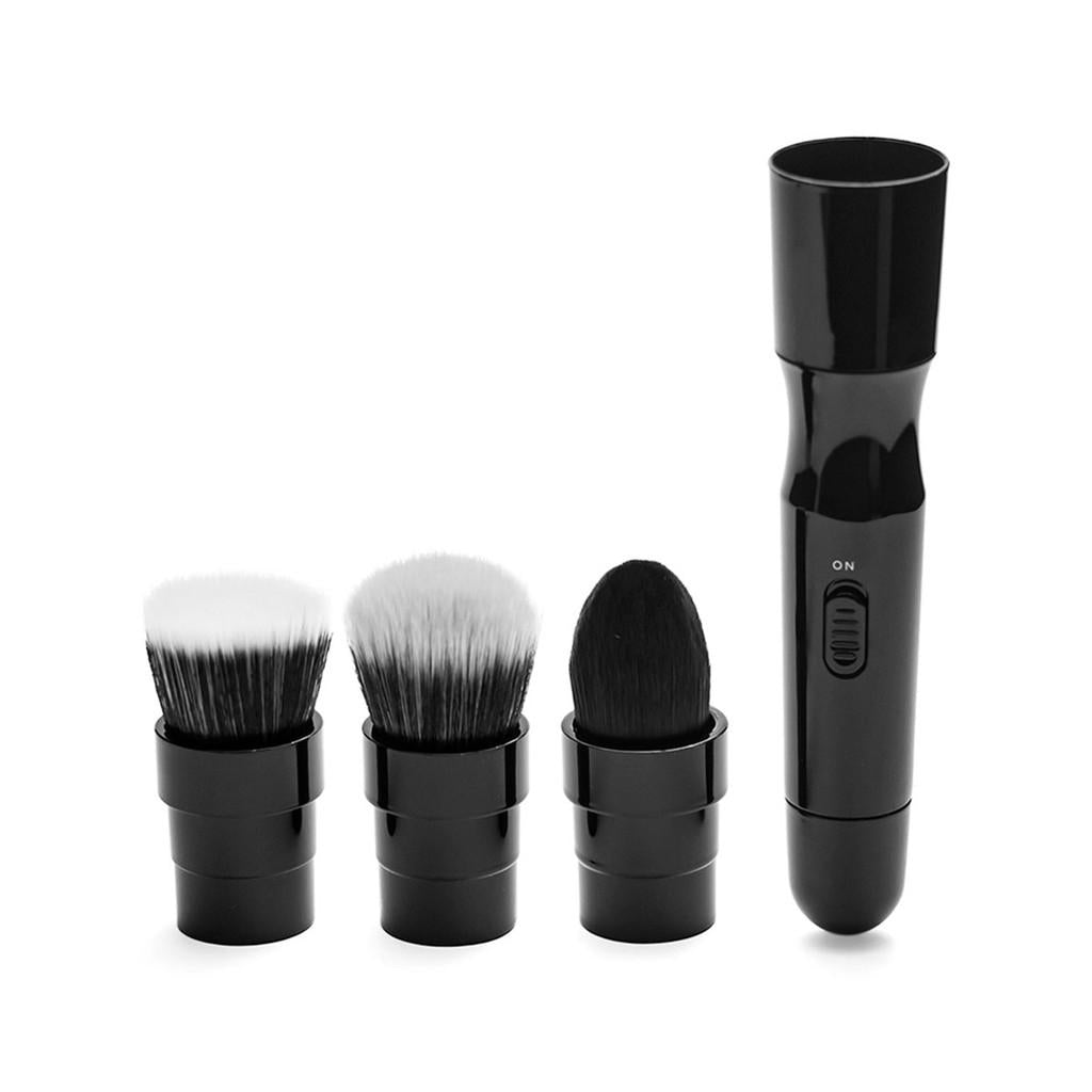 Pincel elétrico sem fio para maquiagem com 3 escovas rotativas