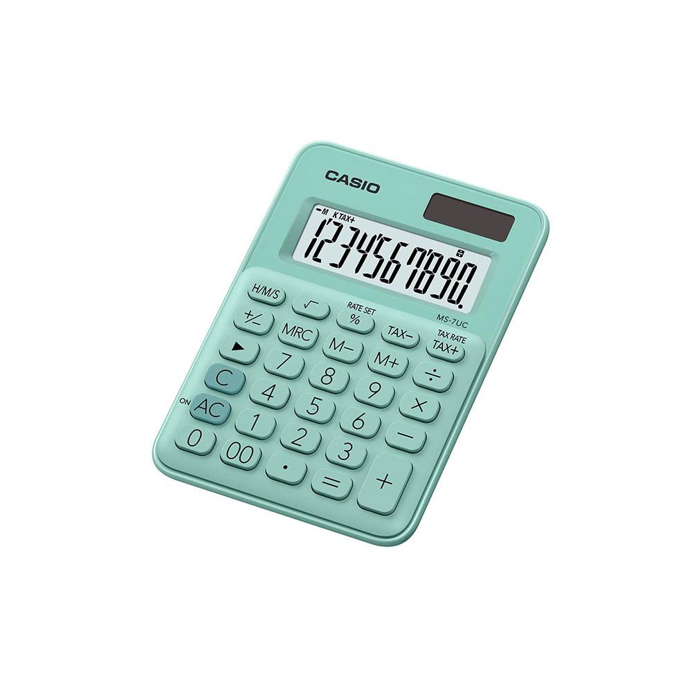 Mini Calculadora Casio de mesa c/ visor amplo 10 dígitos