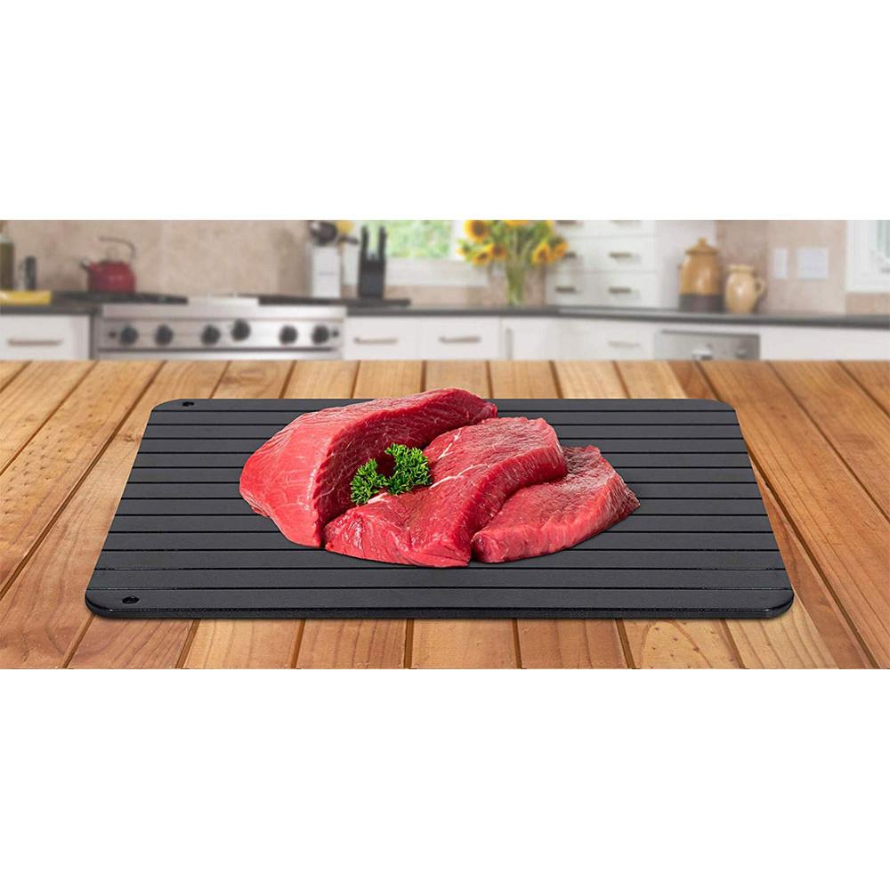 Tábua para descongelar alimentos com ponteiras em silicone 29,8 x 1 x 21 cm