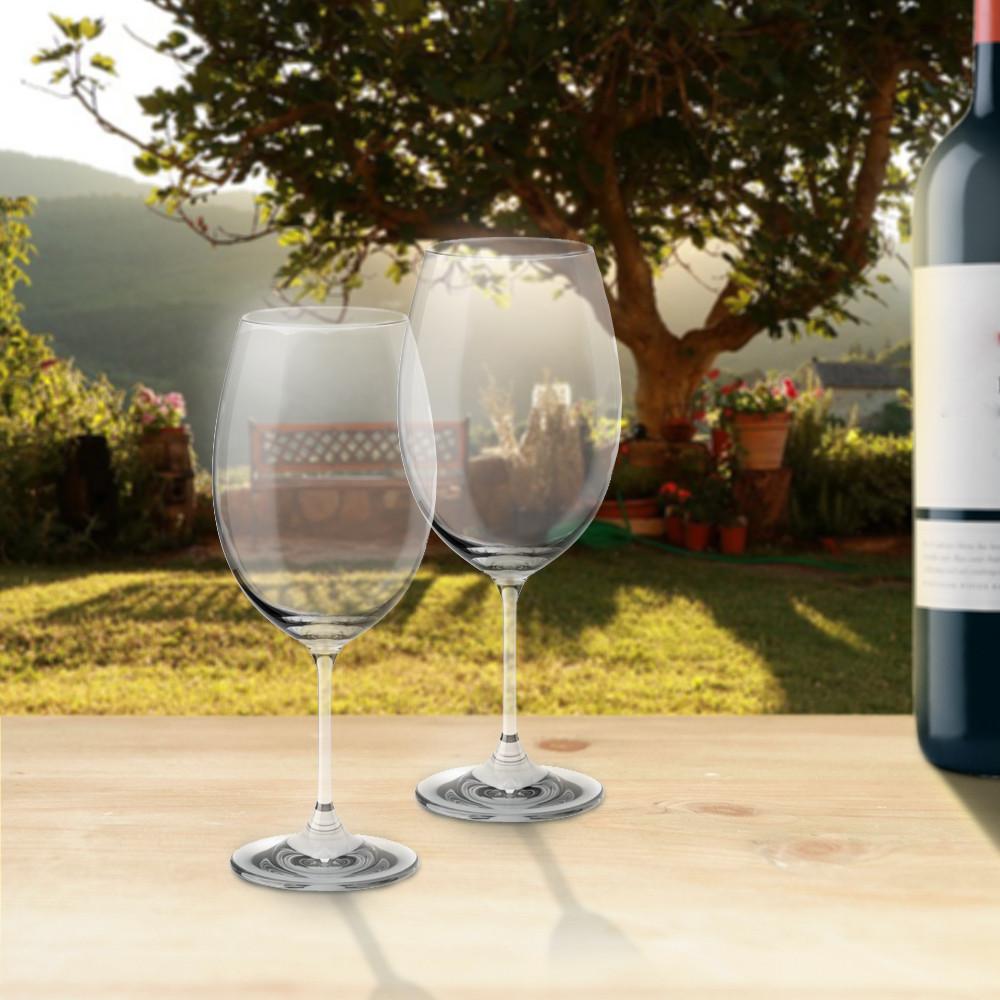Conjunto com 6 Taças para água Fizzy 580Ml - Haus Concept 9,9 x 23,5 cm - Cristal Haus