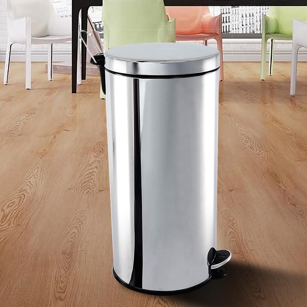Lixeira Brinox Inox com Pedal e Balde 30L