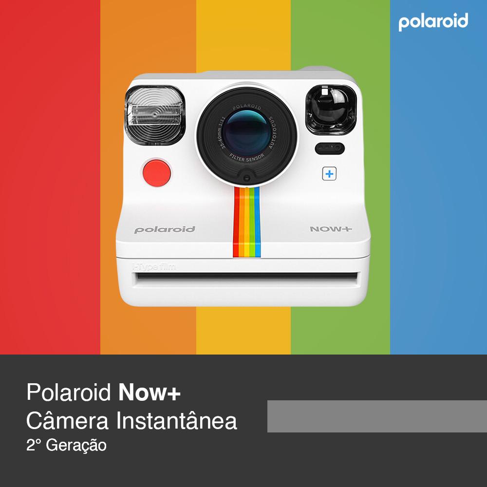 Câmera Instantânea Polaroid Now+ 2ª Geração Bluetooth Sustentável Com 5 Filtros De Lente