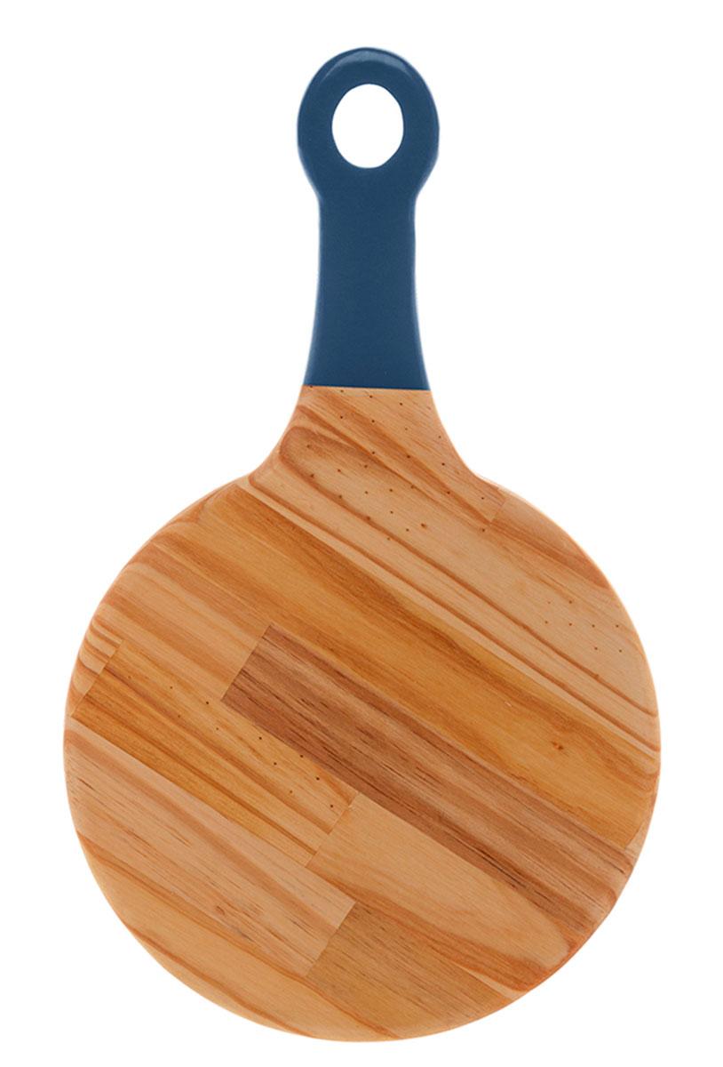 Tábua madeira c/alça laqueada Pinus azul 45x28x2cm