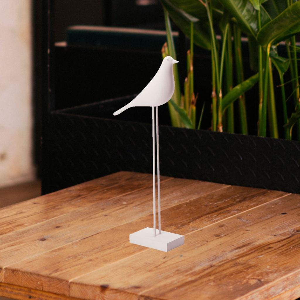 Escultura pássaro em poliresina 34 x 5,5 x 13 cm