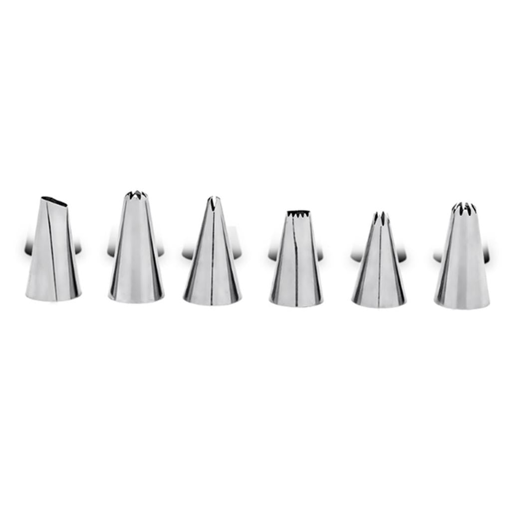 Conjunto 6Pcs Bico P/Confeitar Glace 4,7Cm