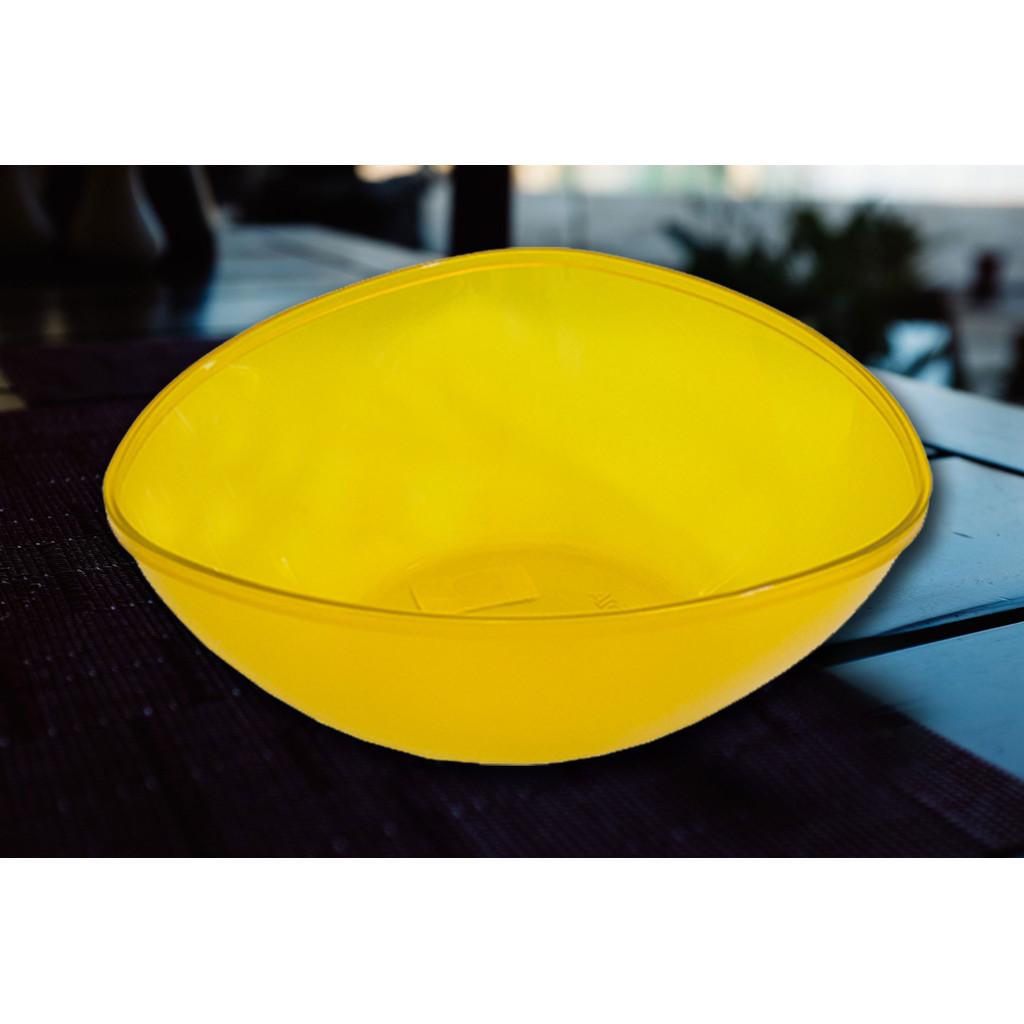 Saladeira Triangular Essential 25 x 25 x 9,2 cm 2,5 L - Amarela