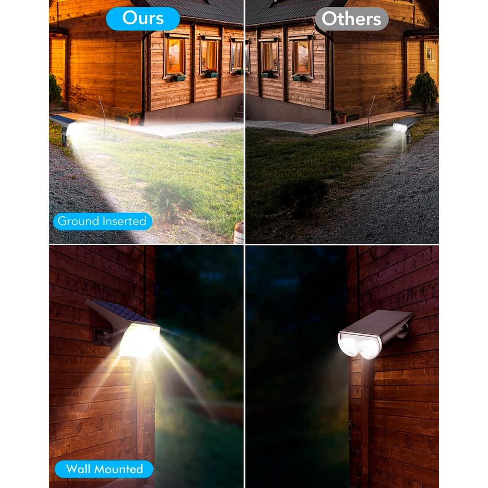 Conjunto 6 Luminárias LED energia Solar para uso externo