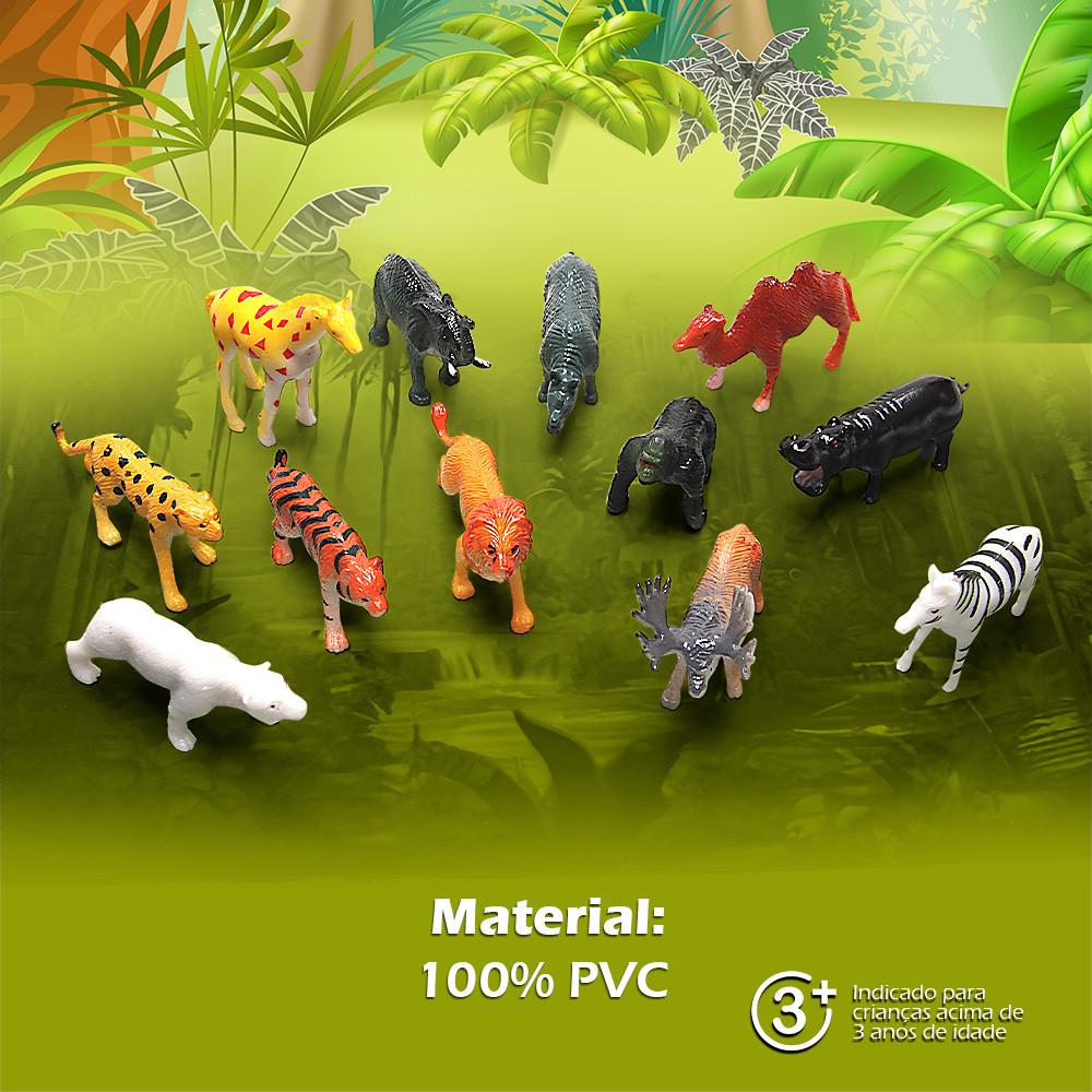 Brinquedo Miniaturas Realistas Animais Selvagens Explorar e Colecionar Toyng