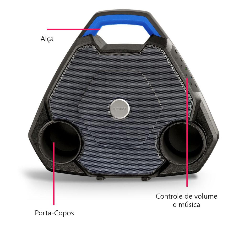 Boombox flutuante para piscina Party Float com porta-copos e bandeja Pong