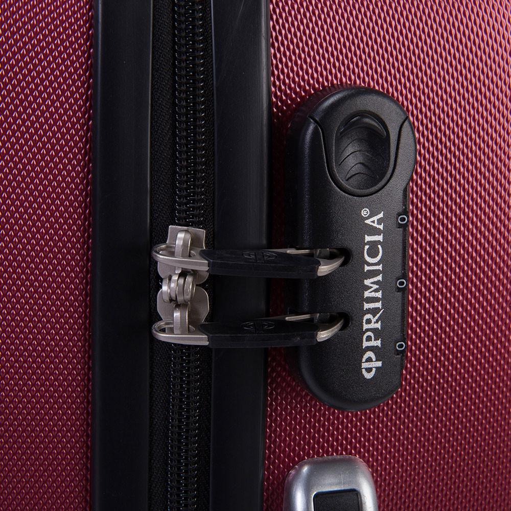 Mala viagem Primicia Seul em ABS Rodas 360° Grande - Bordô