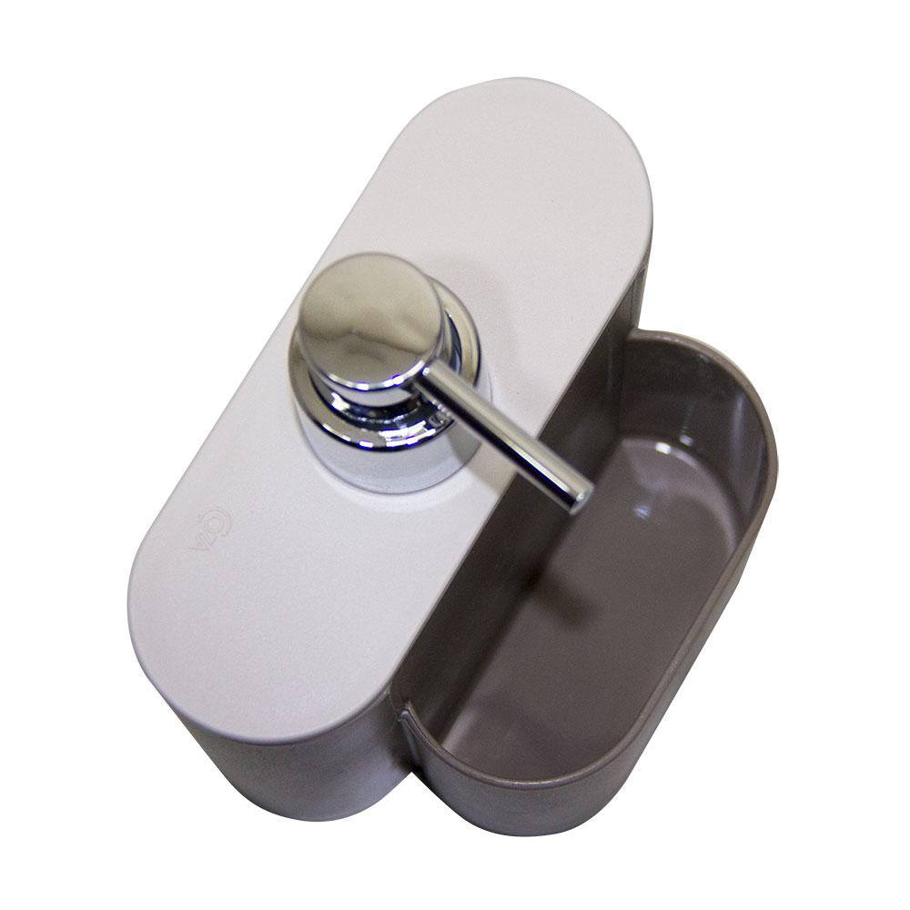 Dispenser Flat 9 x 13 x 16,5 cm 500 ml - Warm Gray e Light Gray Coza