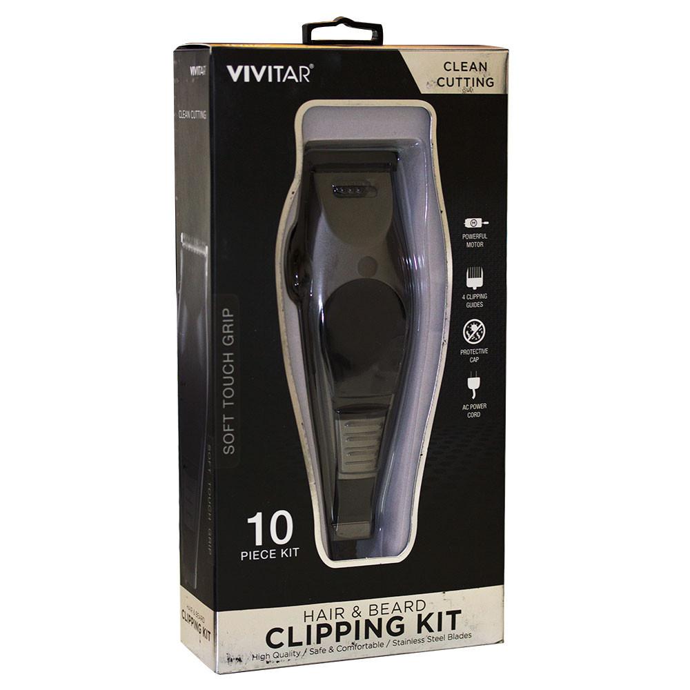 Aparador de barba e cortador de cabelo 110V completo com acessóriso - Preta