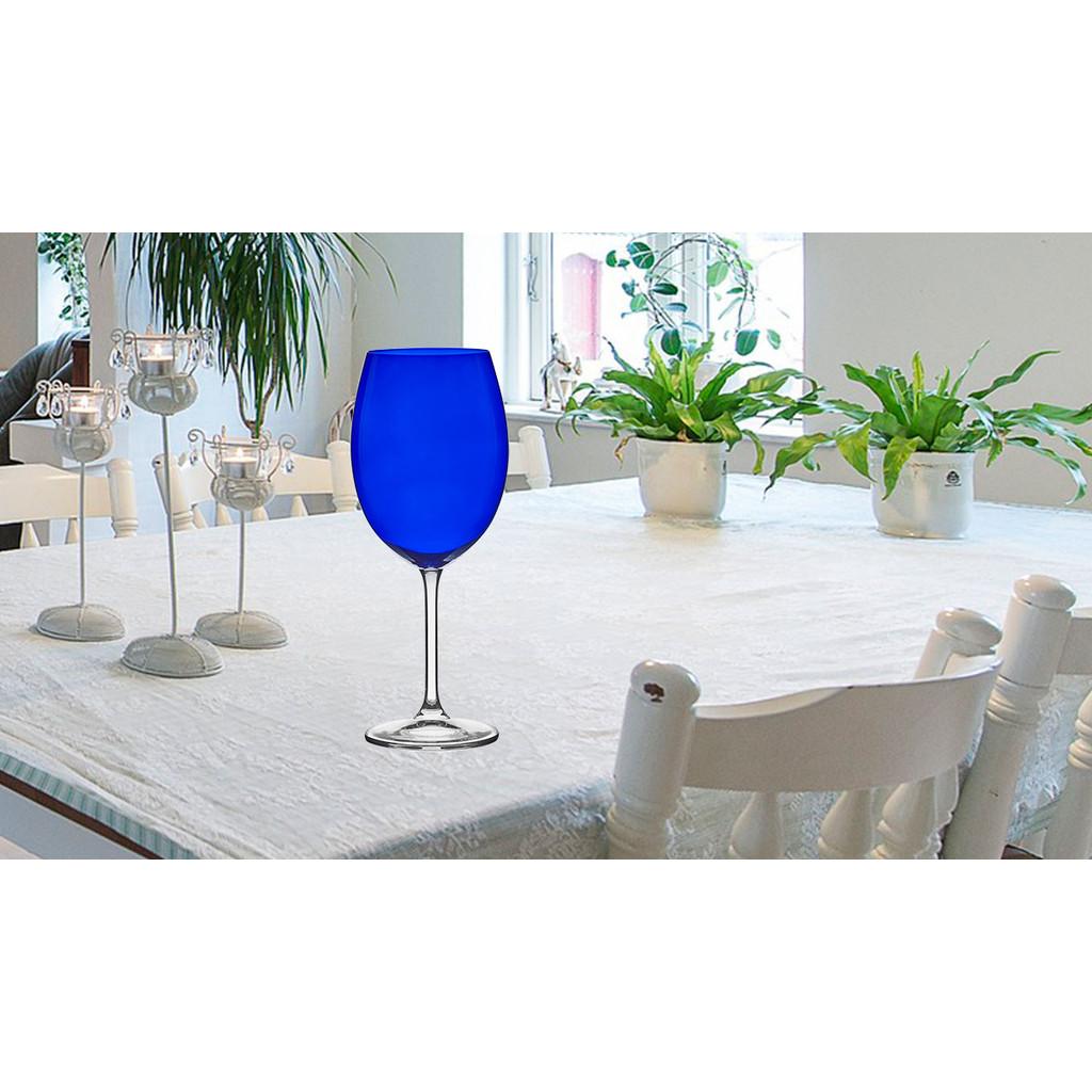 Jogo com 6 taças Bordeaux 580ml azul