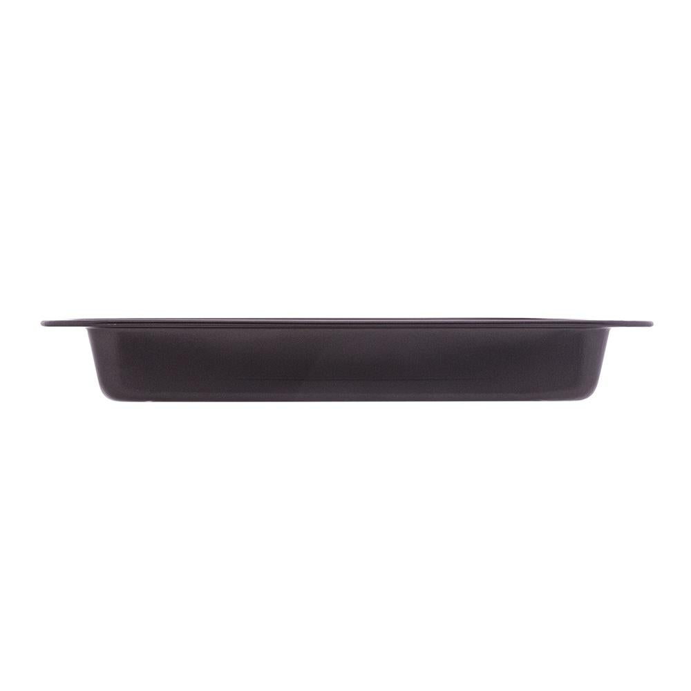 Assadeira retangular antiaderente de aço carbono 37x25,5x5cm