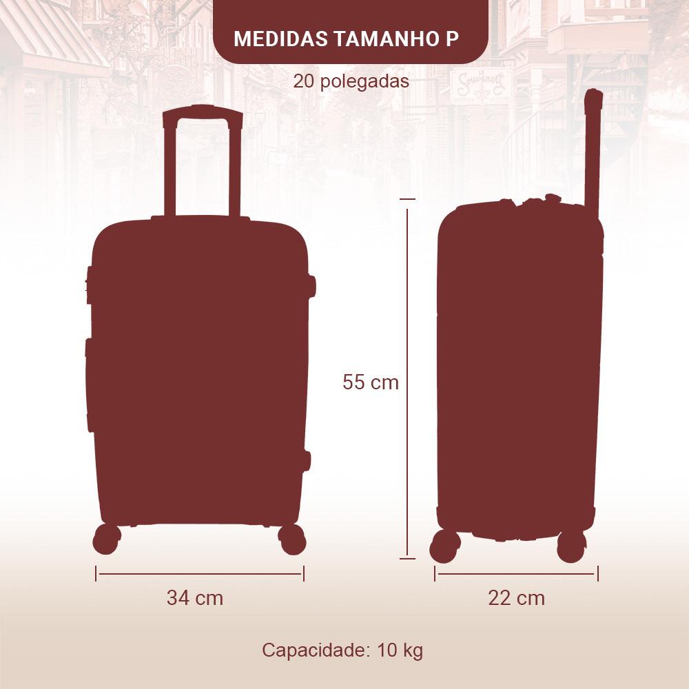 Mala ABS Bordo Quebec Ultra Resistente E Leve 10kg Isibrás