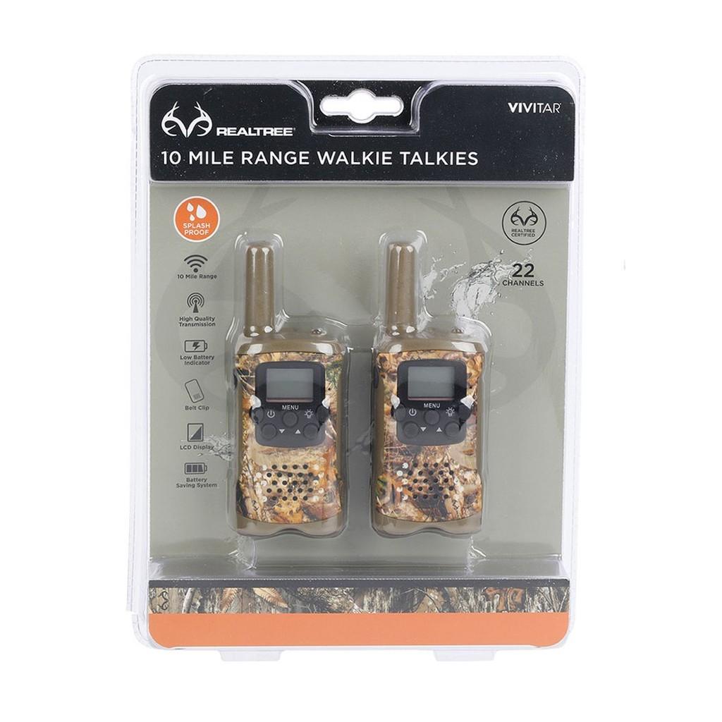 Rádio com transmissão remota de áudio Realtree alcance até 16 km e resistente à respingos
