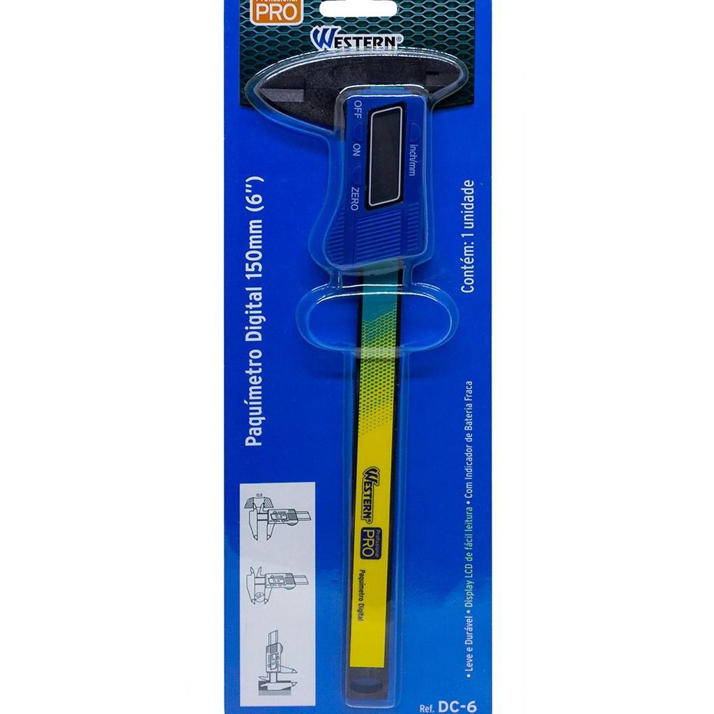 Paquímetro Digital 6´ (150Mm) Fibra de Carbono Western