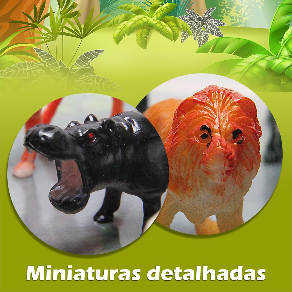 Brinquedo Miniaturas Realistas Animais Selvagens Explorar e Colecionar Toyng