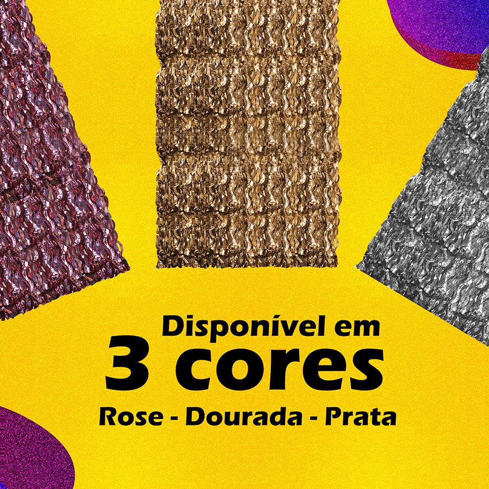 Cortina Holográfica 100x200Cm Corte Especial Silver Festas