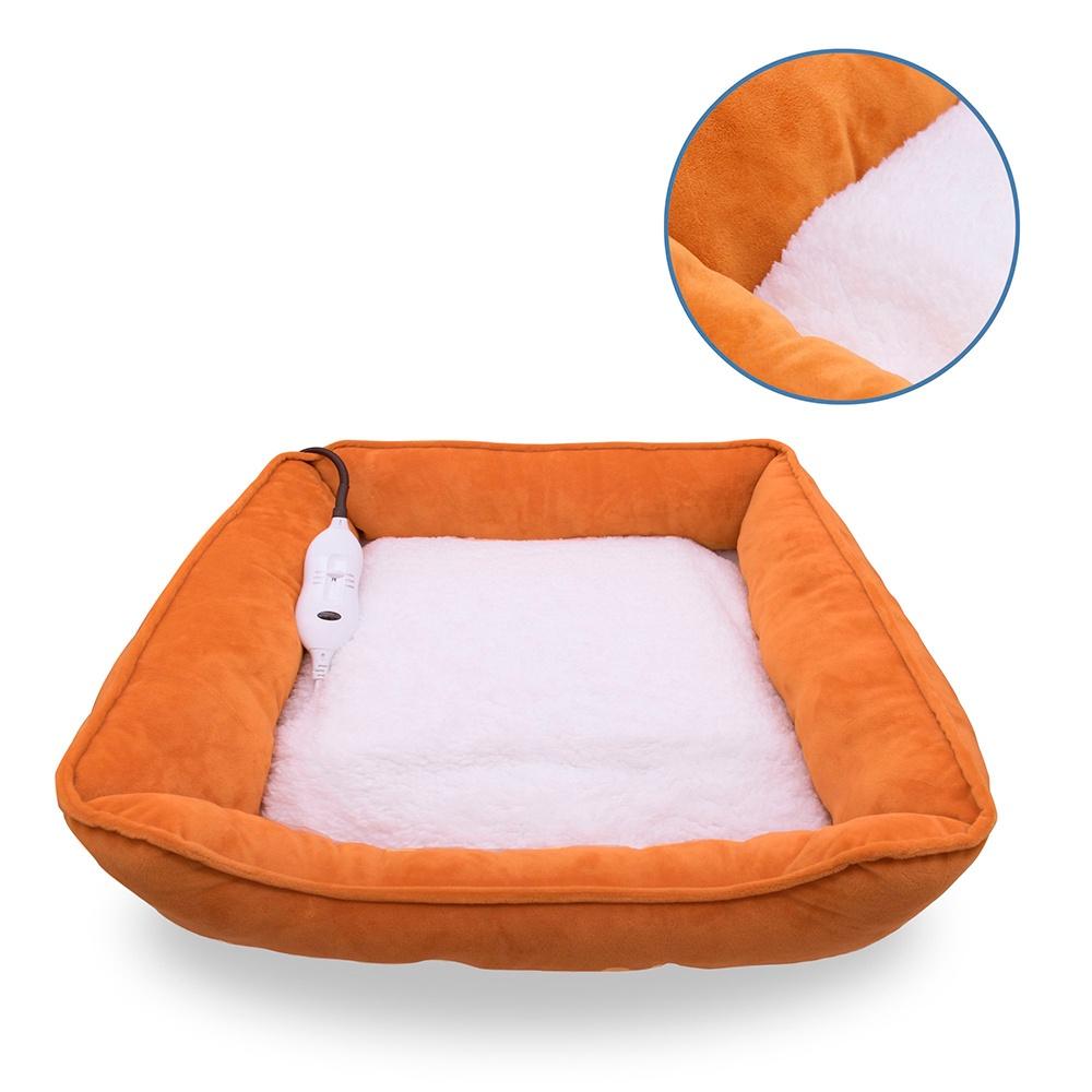 Cama para cachorros ou gatos com pelúcia e borracha antiderrapante tamanho P
