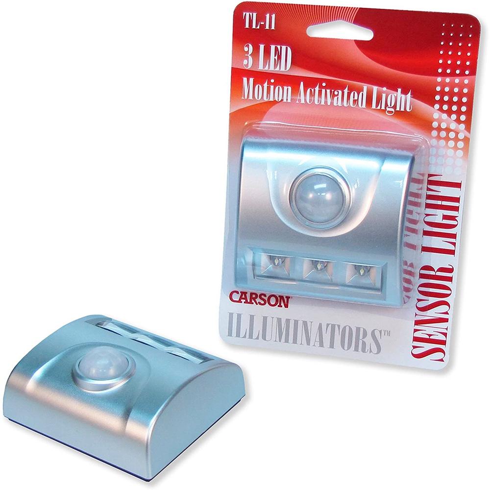 Luminária Com 3 Leds E Sensor De Movimento A Pilha Carson