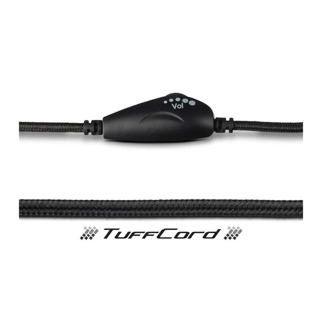 Headset estéreo com Plugue P2 e saída única de cabo
