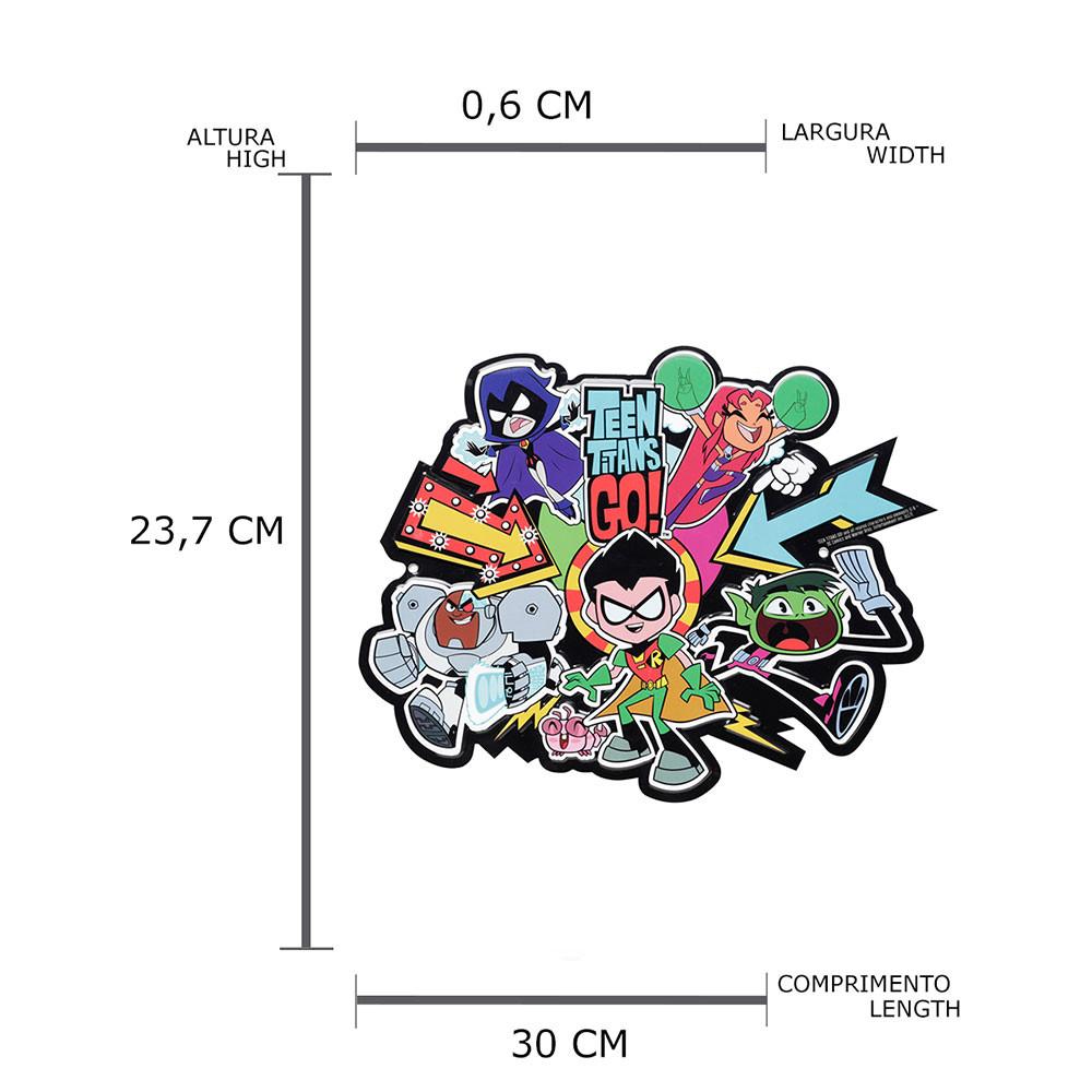 Placa Teen Titans em Alumínio